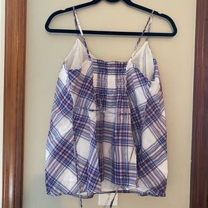 Maternity tank with tie in back